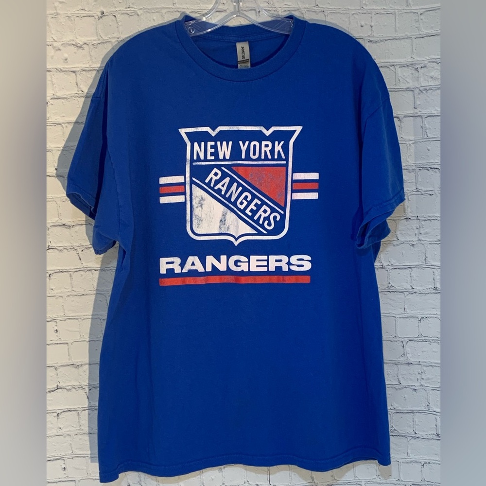 *Sold* NY New York Rangers Womens Tee Gildan Heavy Weight Cotton